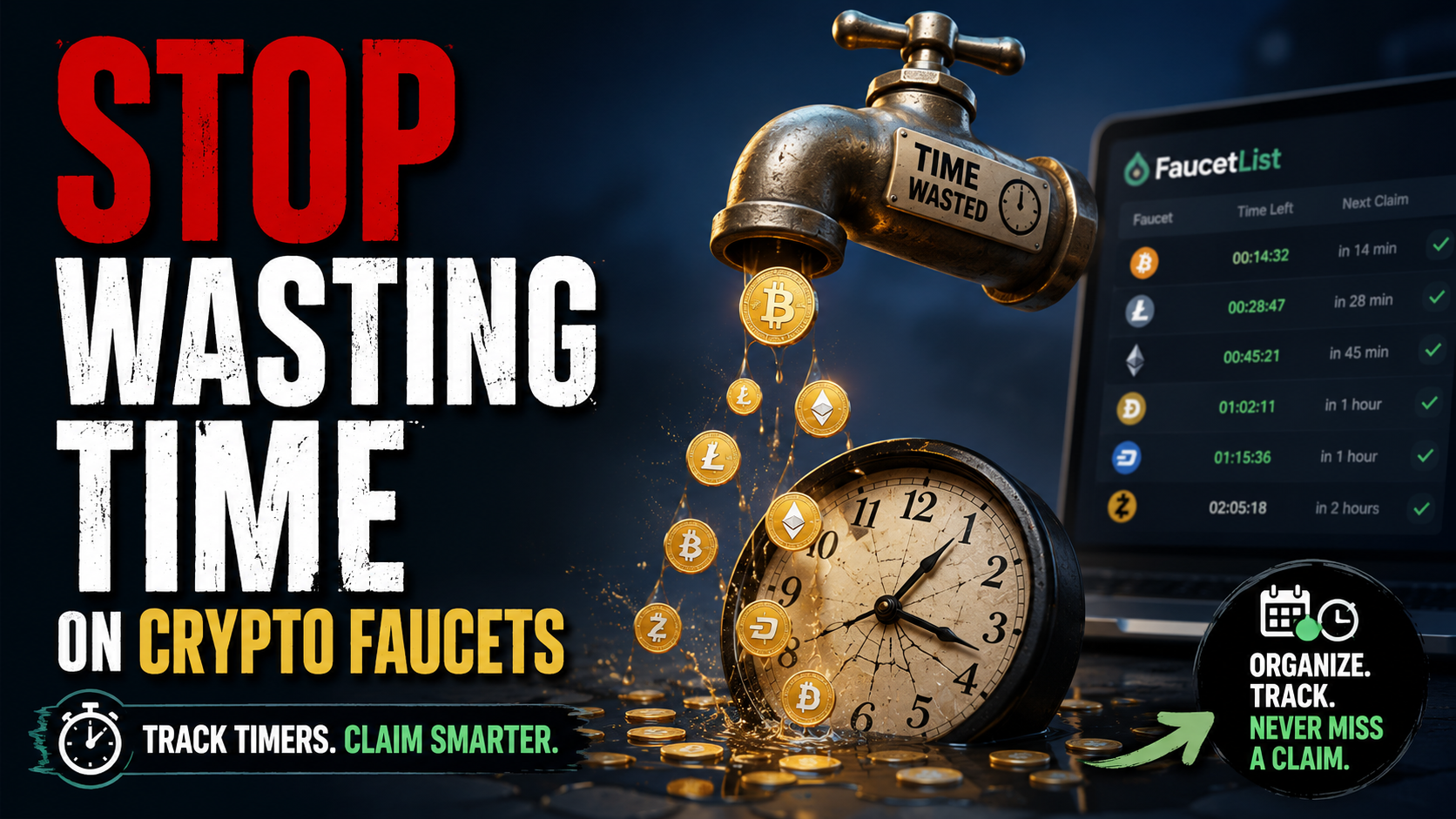 Stop Wasting Time on Crypto Faucets — FaucetList.org